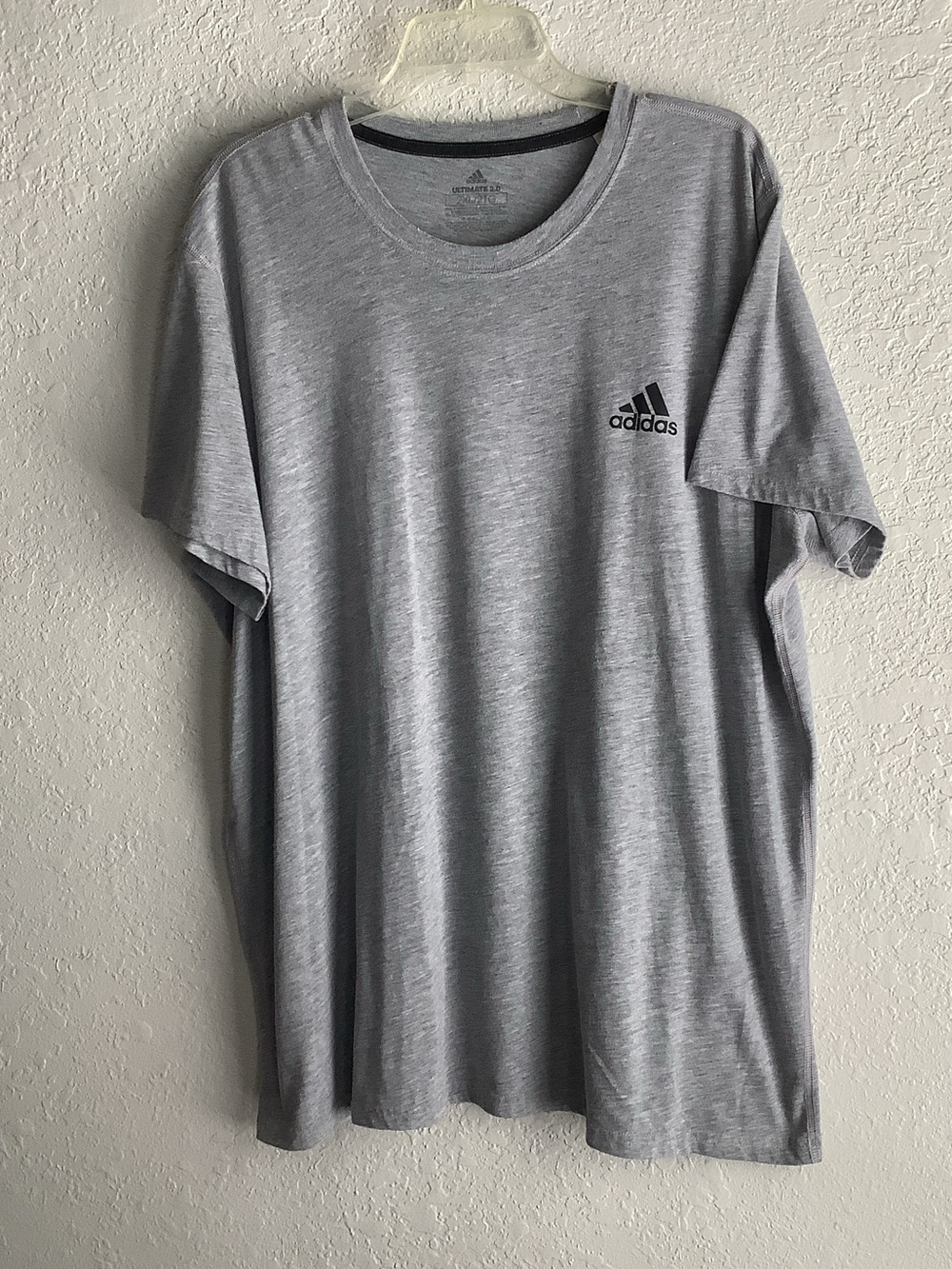 adidas Heather Gray Short Sleeve Crew Tee